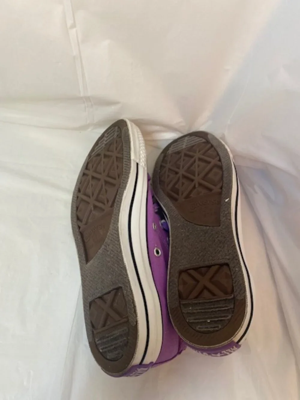 Converse All-Star Low Top Sneakers Double Tongue, Purple,  Women's size 7 - Picture 7 of 7